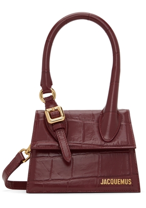 JACQUEMUS Burgundy 'Le Chiquito Moyen Boucle' Bag