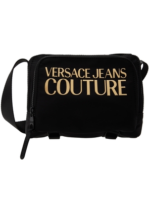 Versace Jeans Couture Black Bonded Messenger Bag