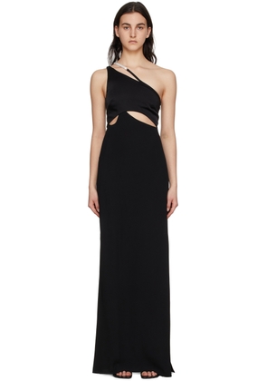 Givenchy Black Asymmetric Evening Dress