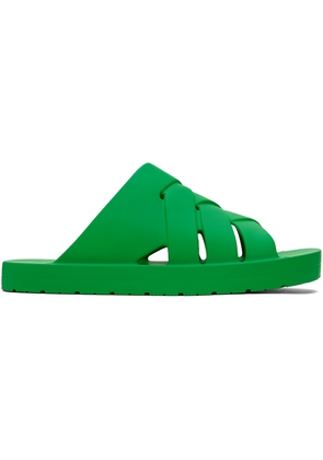 Bottega Veneta Green Rubber Sandals