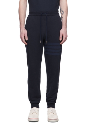 Thom Browne Navy 4-Bar Lounge Pants