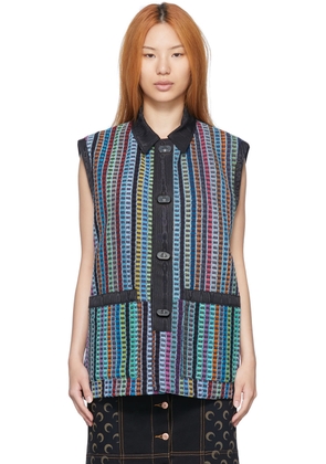 Marine Serre Multicolor Cotton Vest