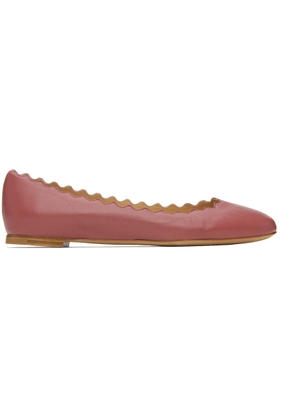 Chloé Red Lauren Ballerina Flats