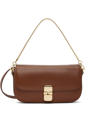 A.P.C. Brown Grace Chain Shoulder Bag