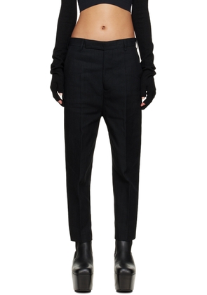 Rick Owens Black Astaires Cropped Trousers