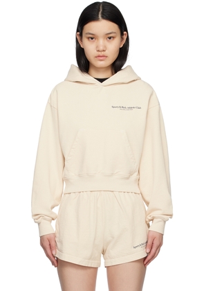 Sporty & Rich Off-White Printed Hoodie