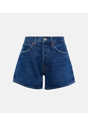 Agolde Parker Long high-rise denim shorts