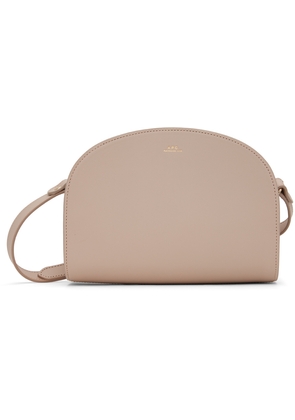 A.P.C. Taupe Demi-Lune Bag