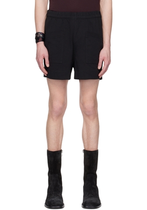 Dries Van Noten Black Patch Pocket Shorts