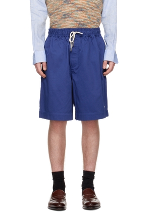 Emporio Armani Blue Oversized Shorts