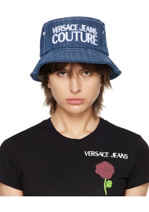 Versace Jeans Couture Navy Logo Bucket Hat