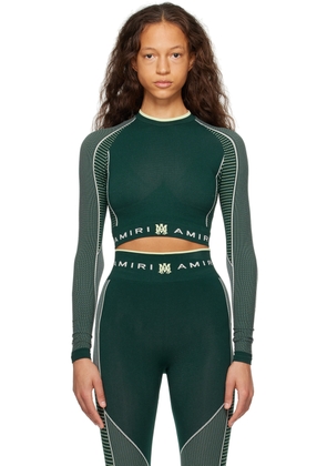 AMIRI Green MA Seamless Long Sleeve Top