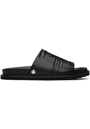 Burberry Black Motif Sandals