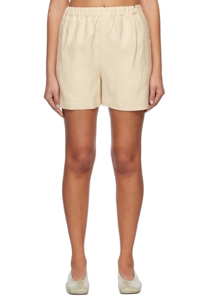 Loulou Studio Beige Seto Shorts