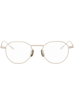 YUICHI TOYAMA. SSENSE Exclusive Beige Herbert Glasses