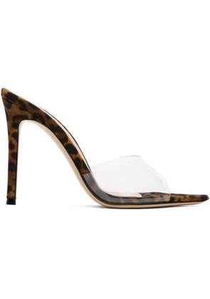 Gianvito Rossi Brown Elle 85 Mules