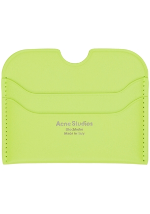 Acne Studios Green Stamp Card Holder