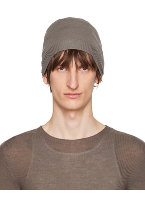 Rick Owens Gray Medium Beanie