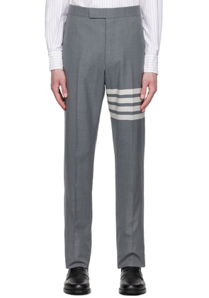 Thom Browne Gray Backstrap Trousers