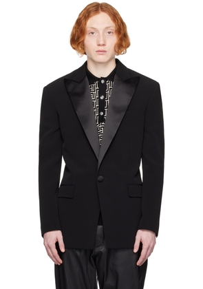 Balmain Black Single-Button Blazer