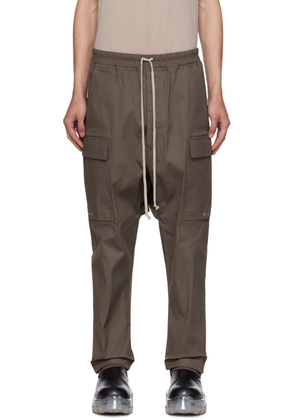 Rick Owens Gray Long Cargo Pants