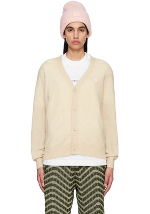 Acne Studios Beige Patch Cardigan