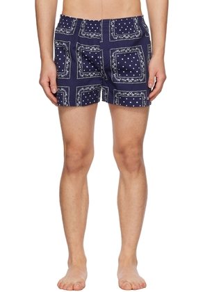 JACQUEMUS Navy Le Raphia 'Le Caleçon' Boxers