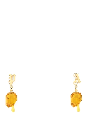 Palm Angels Golden Metal Earrings