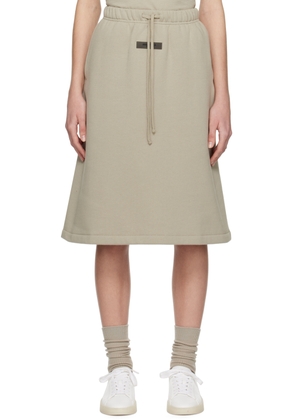 Fear of God ESSENTIALS Gray Drawstring Midi Skirt