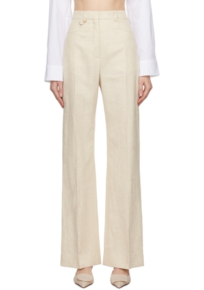 JACQUEMUS Beige Les Classiques 'Le Pantalon Sauge' Trousers