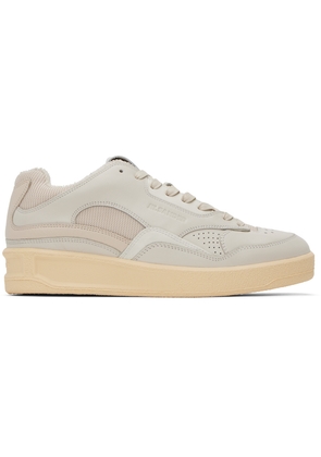 Jil Sander Off-White Perforated Sneakers