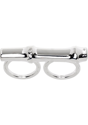 Jil Sander Silver Two-Finger Ring