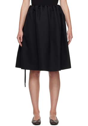 The Row Black Clare Midi Skirt