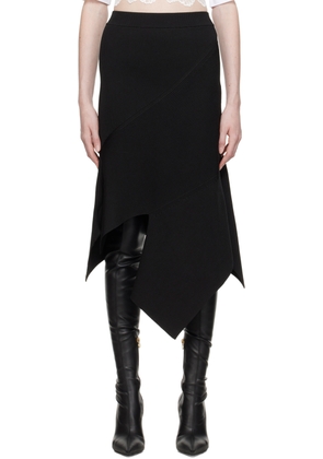 Stella McCartney Black Asymmetric Midi Skirt