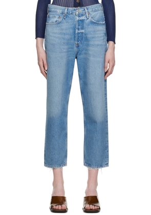 AGOLDE Indigo 90's Crop Jeans