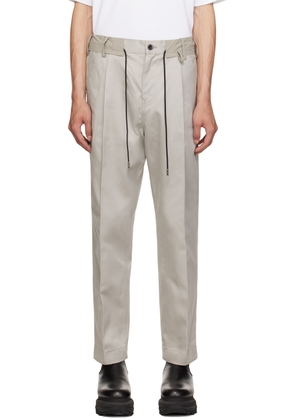 sacai Gray Drawstring Trousers