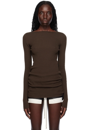 Rick Owens Brown Al Sweater