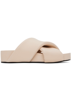 Jil Sander Pink Oversized Wrapped Sandals