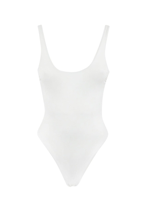 Elisabetta Franchi One-piece Swimsuit In Lycra And Rhinestone Logo