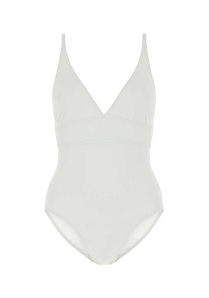 Eres White Stretch Nylon Swimsuit