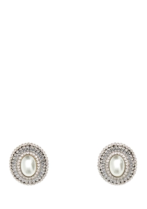 Alessandra Rich Embellished Metal Earrings