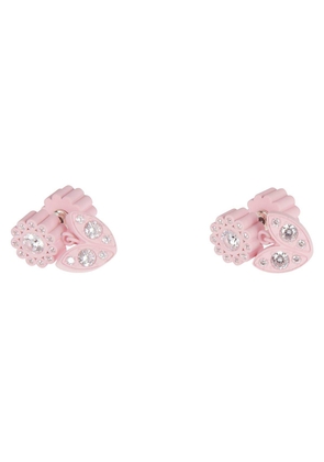 Bottega Veneta Crystal Embellished Earrings