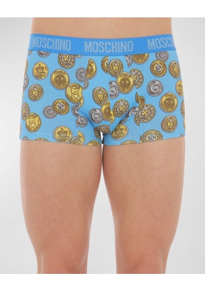 Men's Coin-Print Boxer Briefs