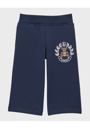 Boy's Aubrey Logo Crest-Print Sweat Pants, Size 6M-2