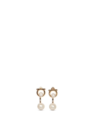 Ferragamo Gold Hook Earrings