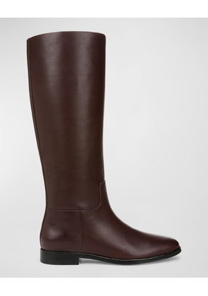 Knee-High Calf Leather Boots