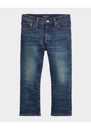 Boy's Medium Wash Bootcut Jeans, Size 8-20