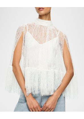 Zenon Lace Cape Top with Cami Lining