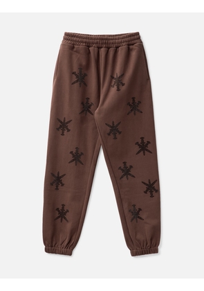 Brown Black Rhinestone Jogger