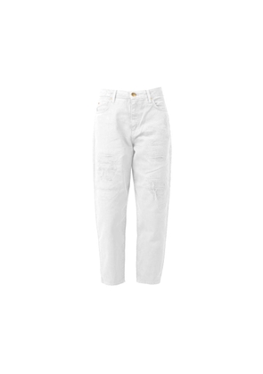 White Cotton Jeans & Pant - W25